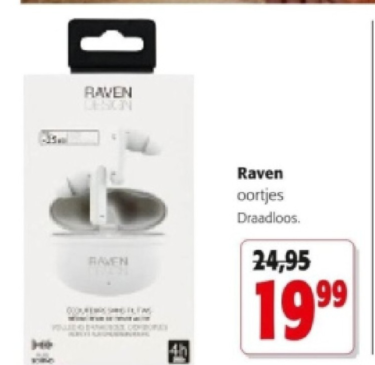 Raven oortjes Draadloos.