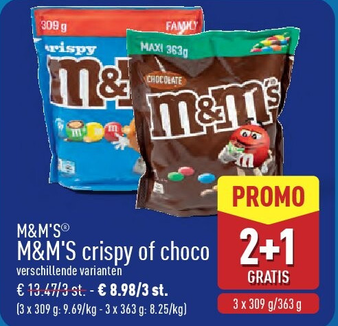 M&M'S crispy of choco