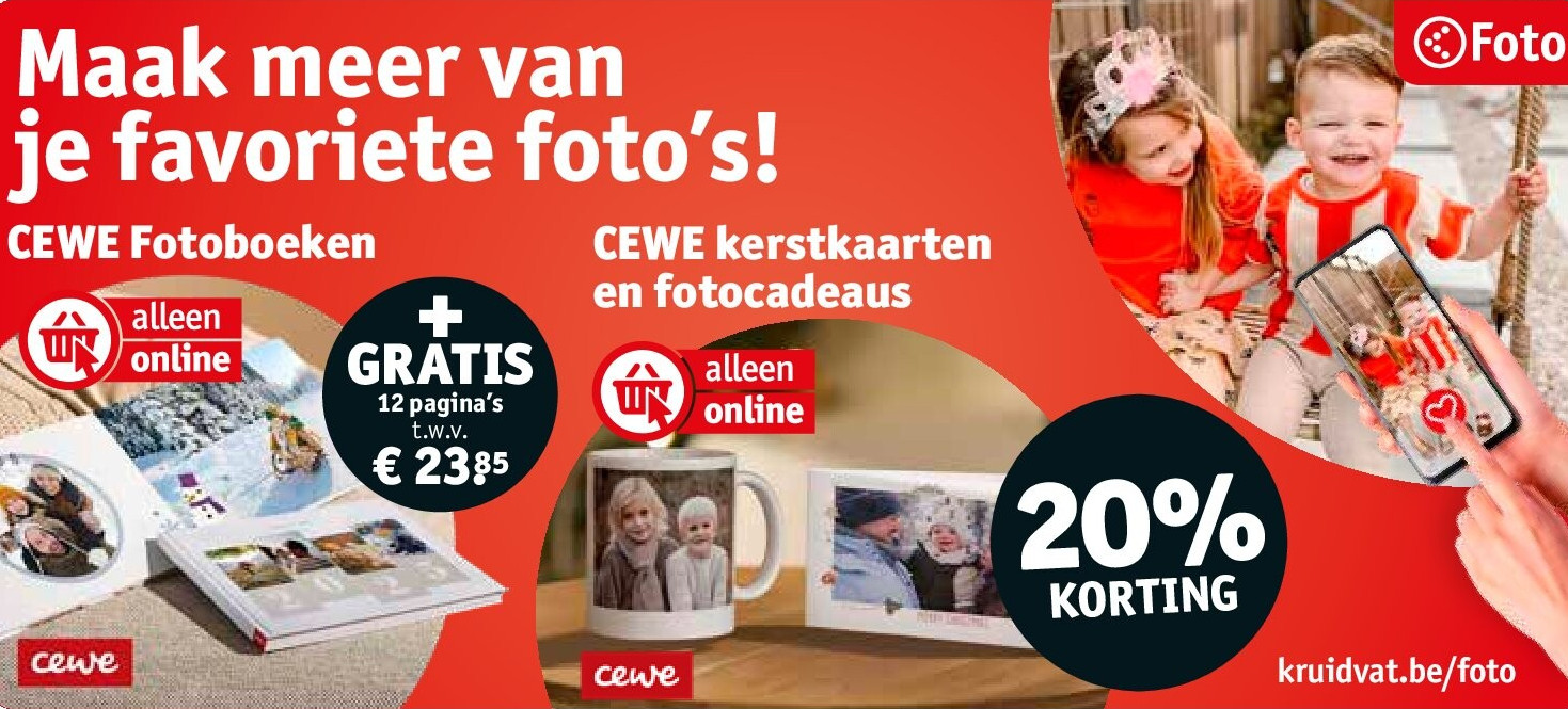 CEWE kerstkaarten en fotocadeaus