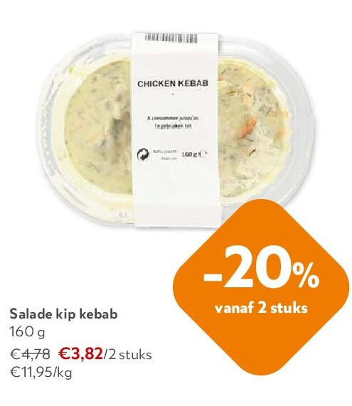 Salade kip kebab 160 g