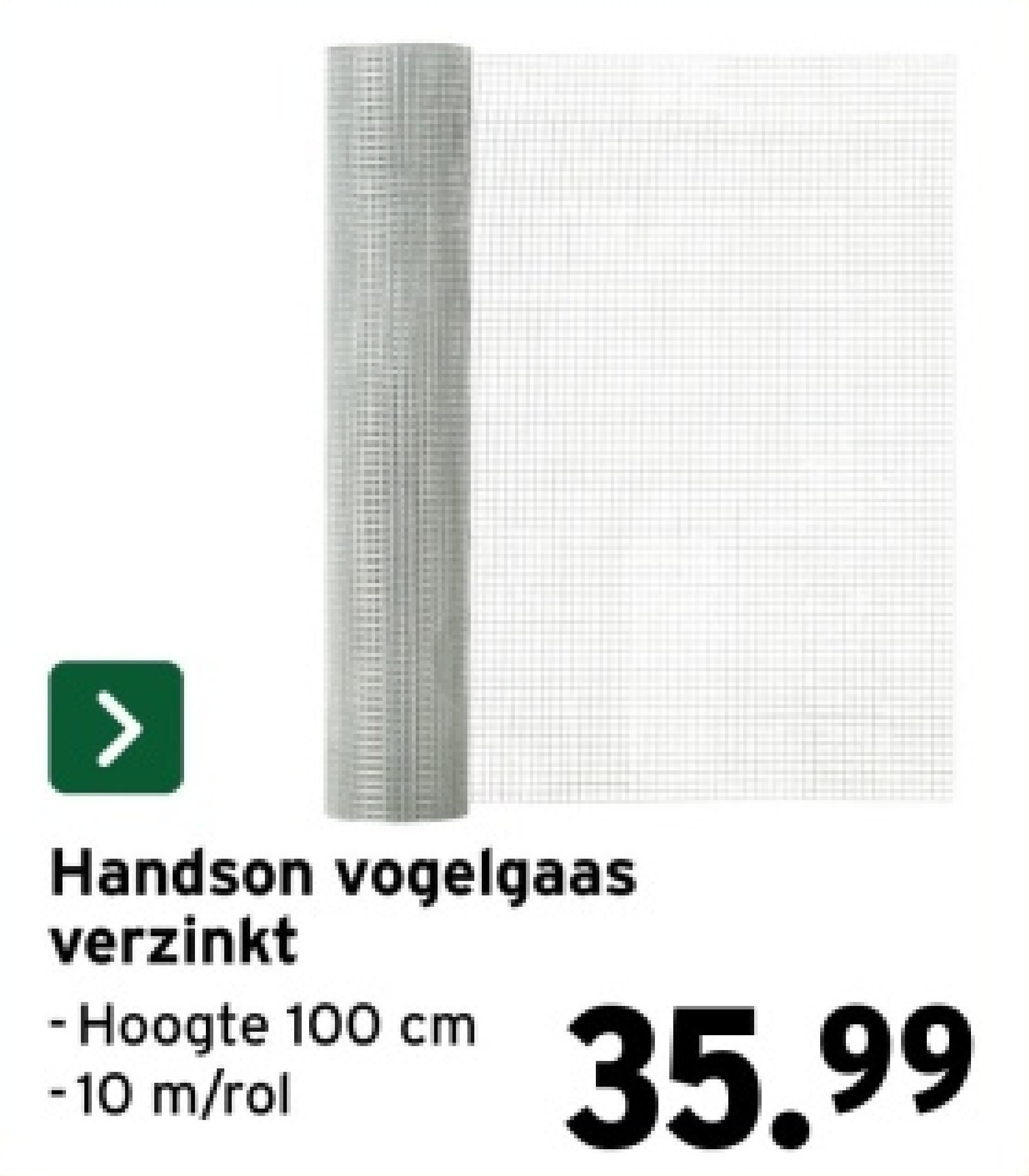 Handson vogelgaas verzinkt