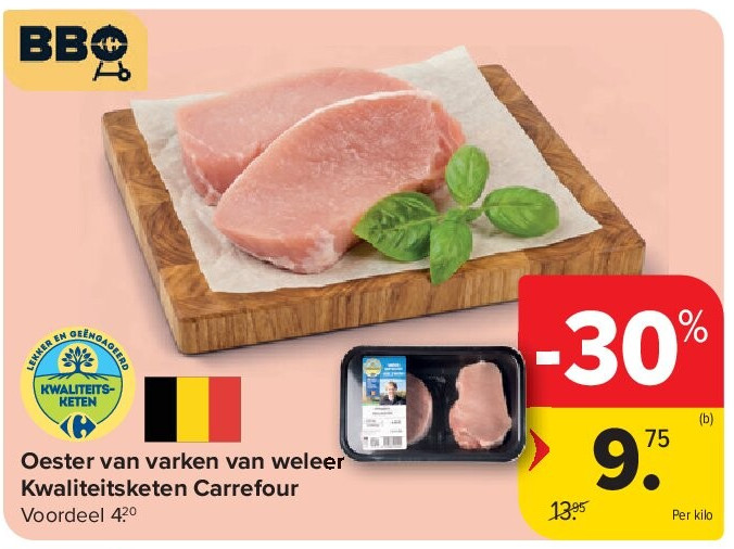 Oester van varken van weleer Kwaliteitsketen Carrefour
