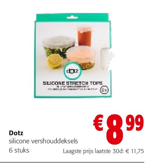 Dotz silicone vershouddeksels 6 stuks