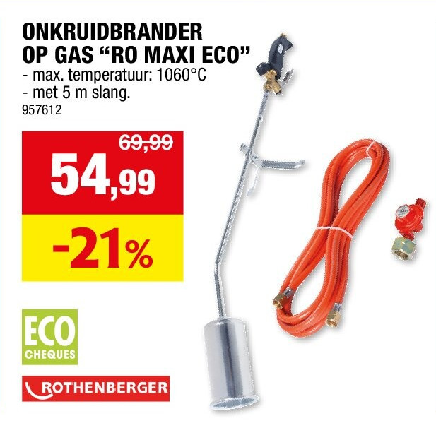 ONKRUIDBRANDER OP GAS “RO MAXI ECO”