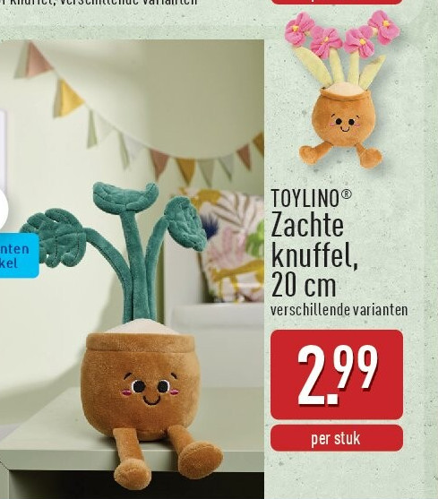 Zachte knuffel, 20cm