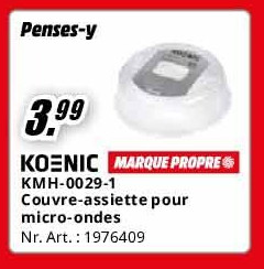 KMH-0029-1 Couvre-assiette pour micro-ondes