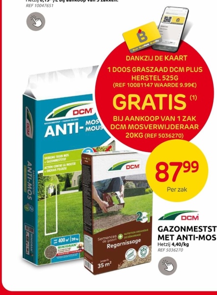 GAZONMESTSTOF MET ANTI-MOS