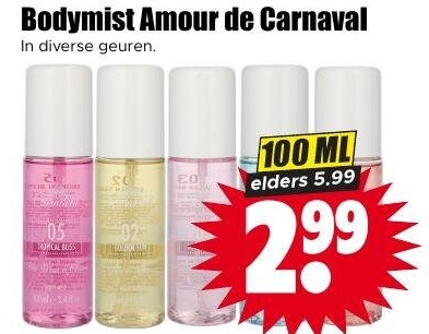 Bodymist Amour de Carnaval 100 ml