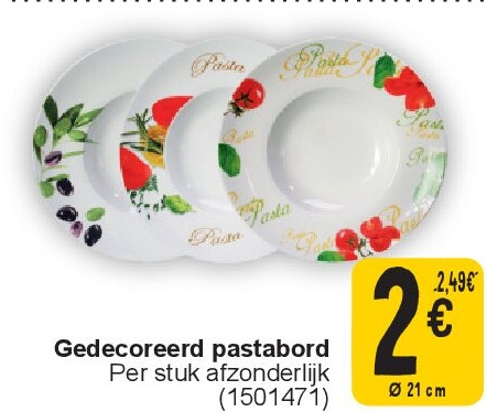 Gedecoreerd pastabord