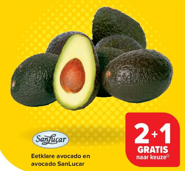 Eetklare avocado en avocado SanLucar