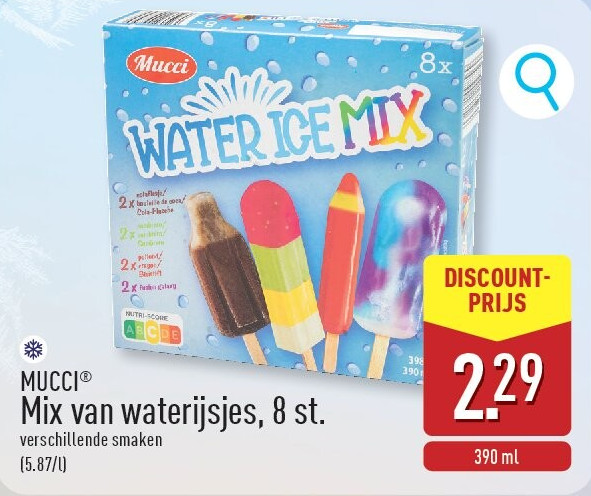 Mix van waterijsjes, 8st.