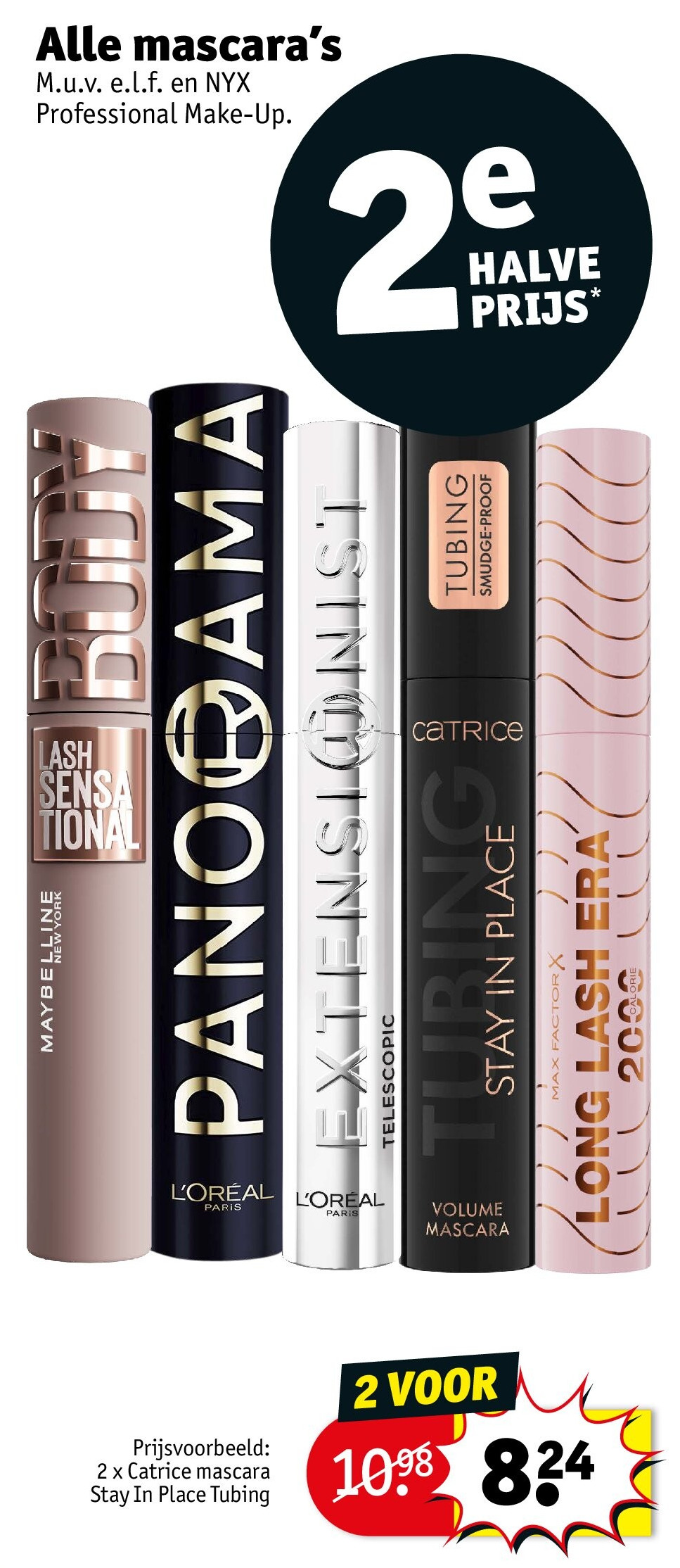 2 x Catrice mascara Stay In Place Tubing