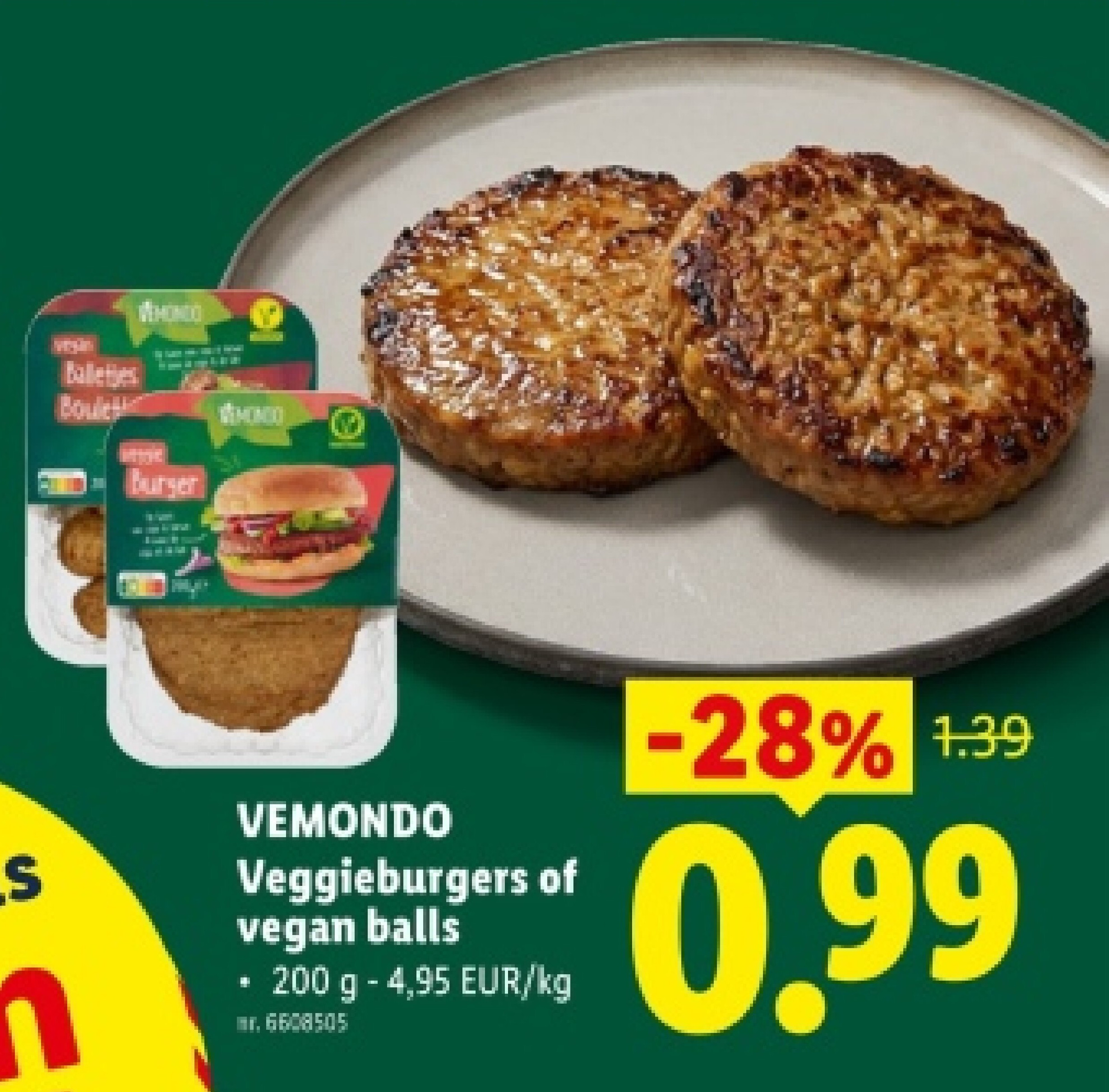 eggieburgers of vegan balls