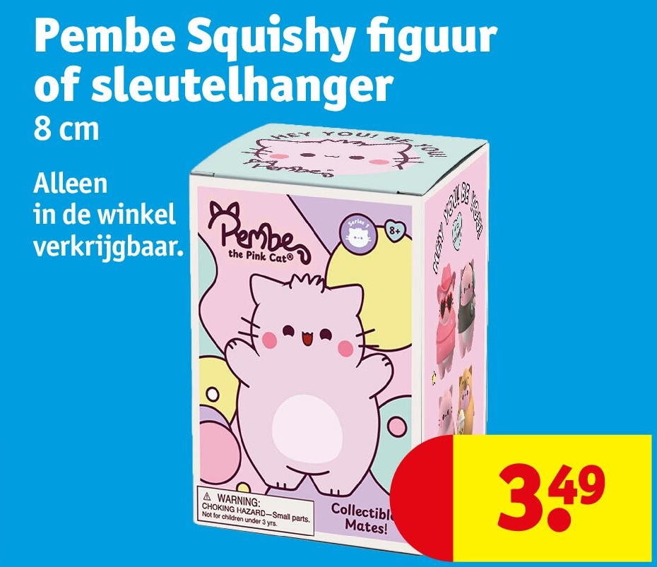 Pembe Squishy figuur of sleutelhanger