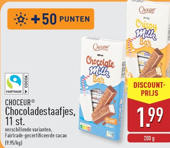 Chocoladestaafjes, 11st.