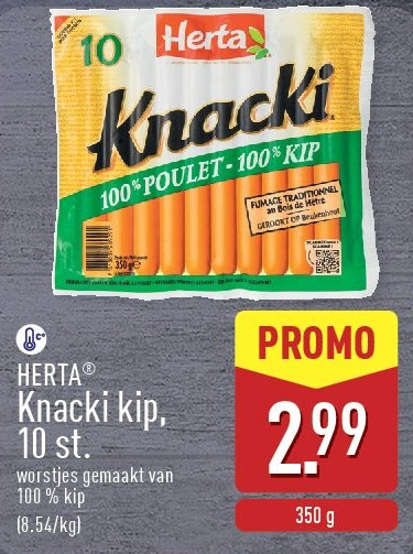 Knacki kip, 10st.