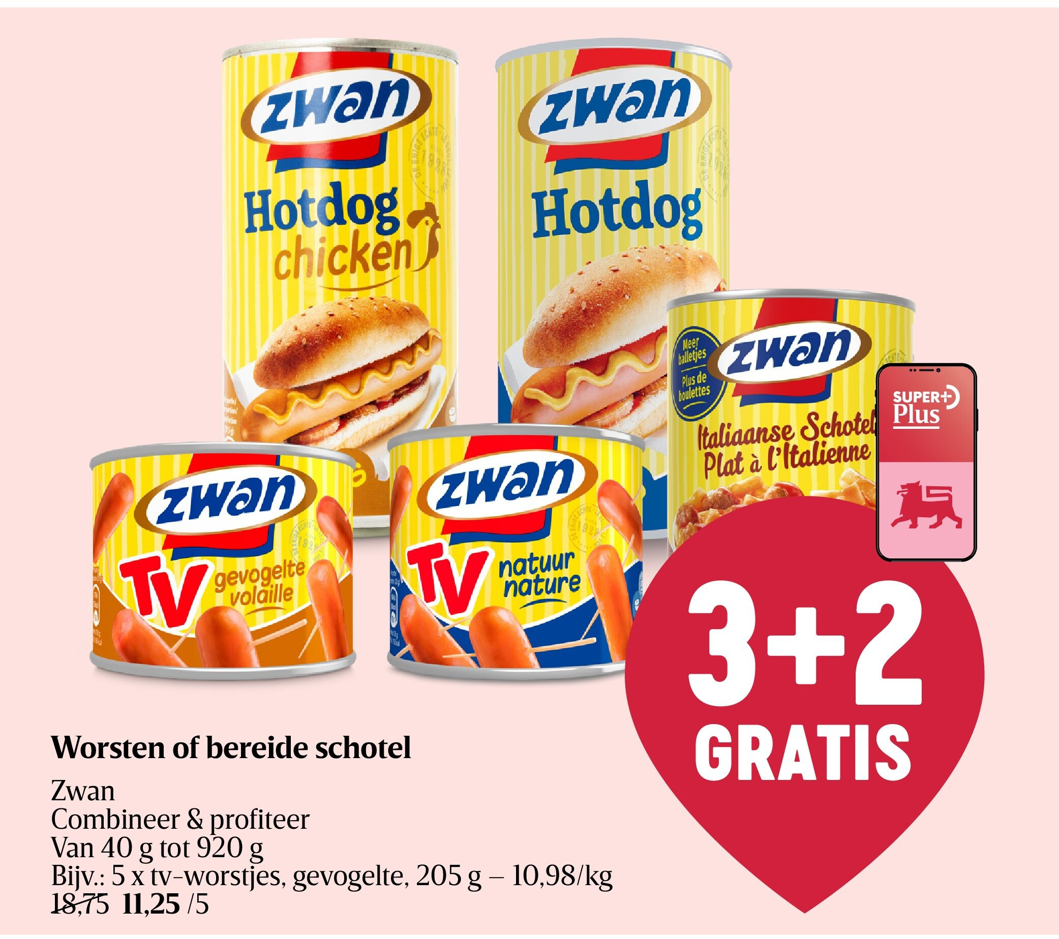 Worsten of bereide schotel