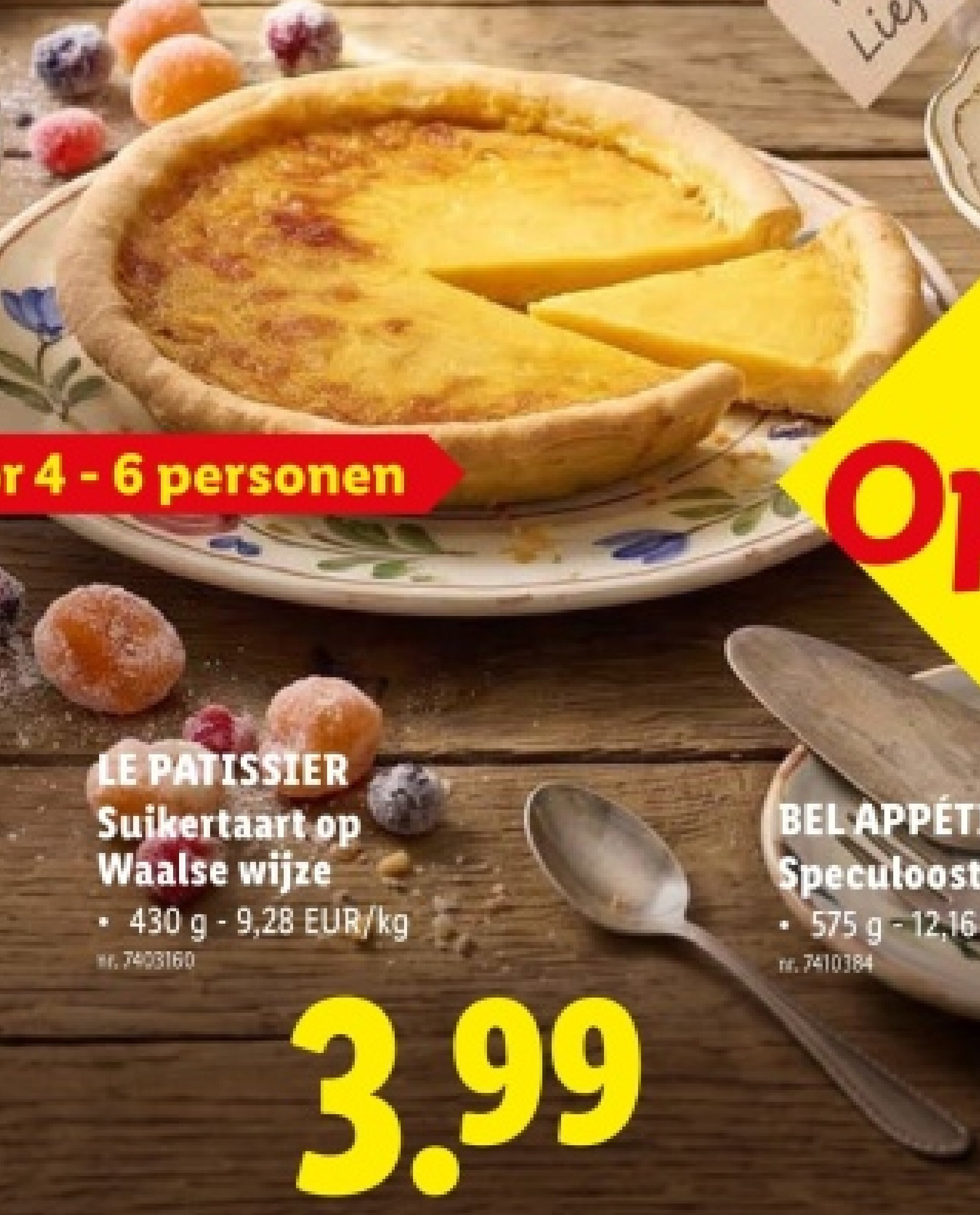 Suikertaart op Waalse wijze