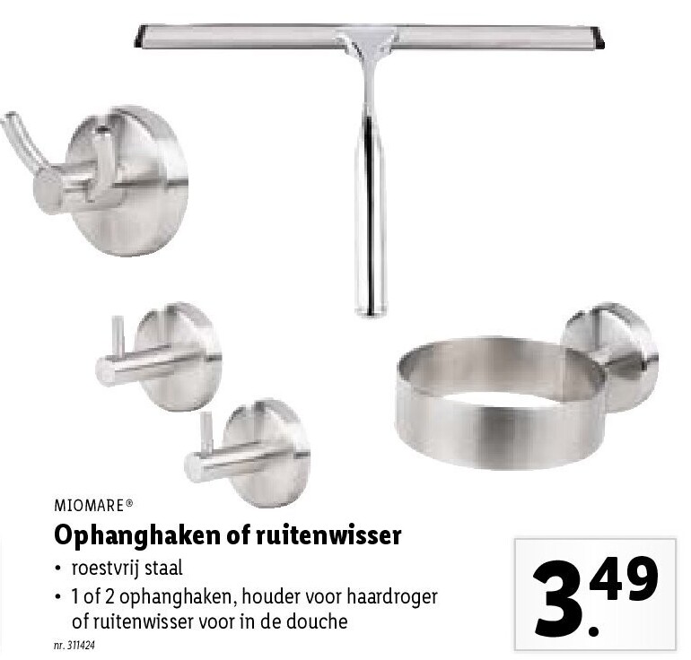 Ophanghaken of ruitenwisser