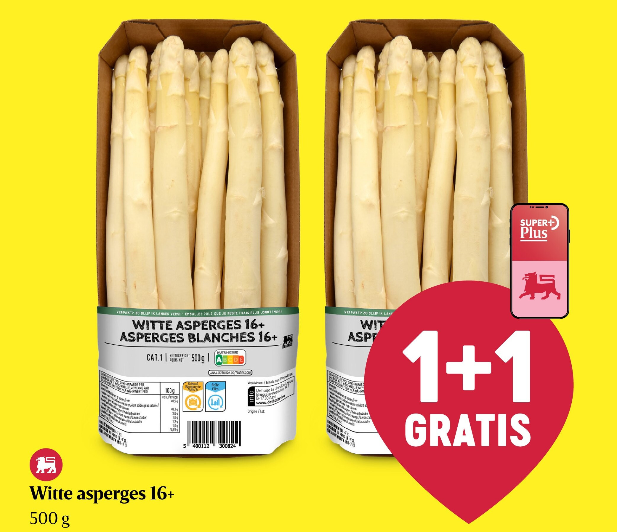 Witte asperges 16+