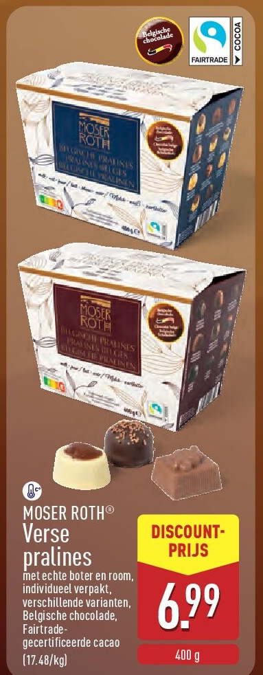Verse pralines