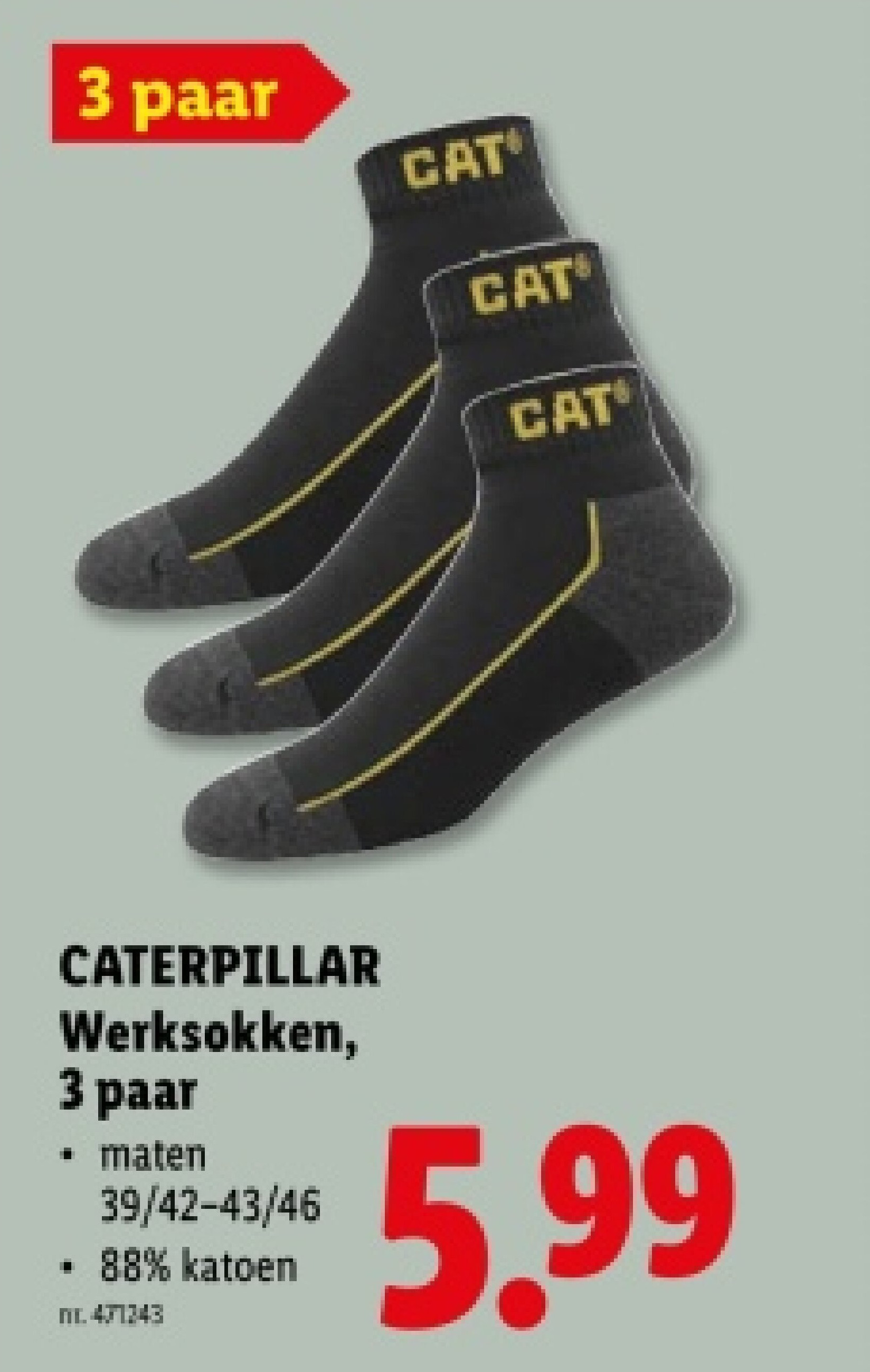 Werksokken, 3 paar