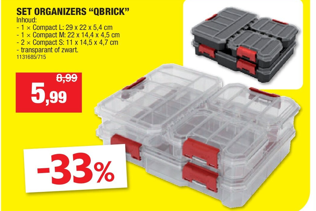 SET ORGANIZERS “QBRICK”