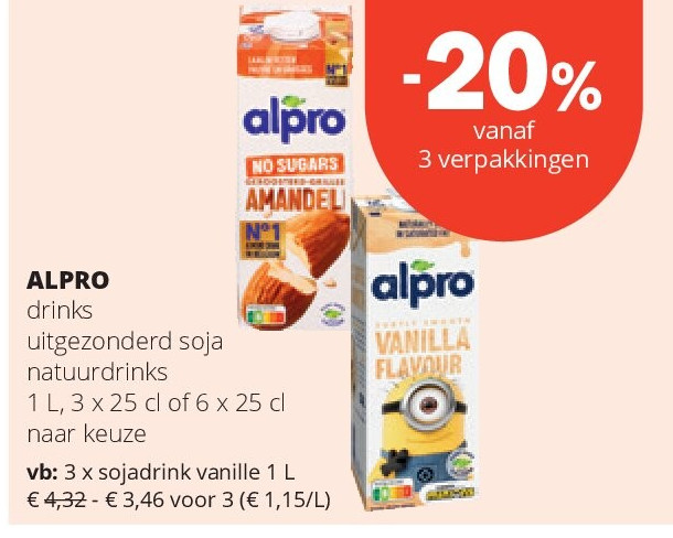 ALPRO sojadrink vanille 1 L