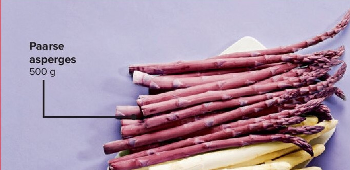 Paarse asperges