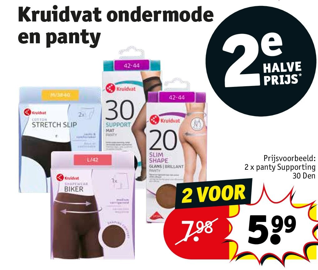 Kruidvat ondermode en panty