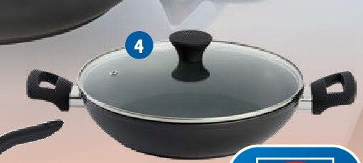 Aluminium pan of wokpan serveerpan 28 cm