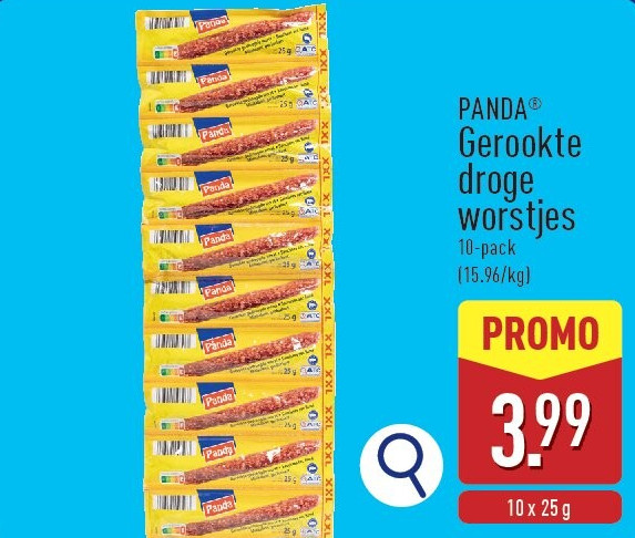 Gerookte droge worstjes