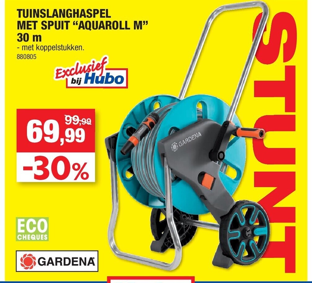 TUINSLANGHASPEL MET SPUIT “AQUAROLL M” 30 m