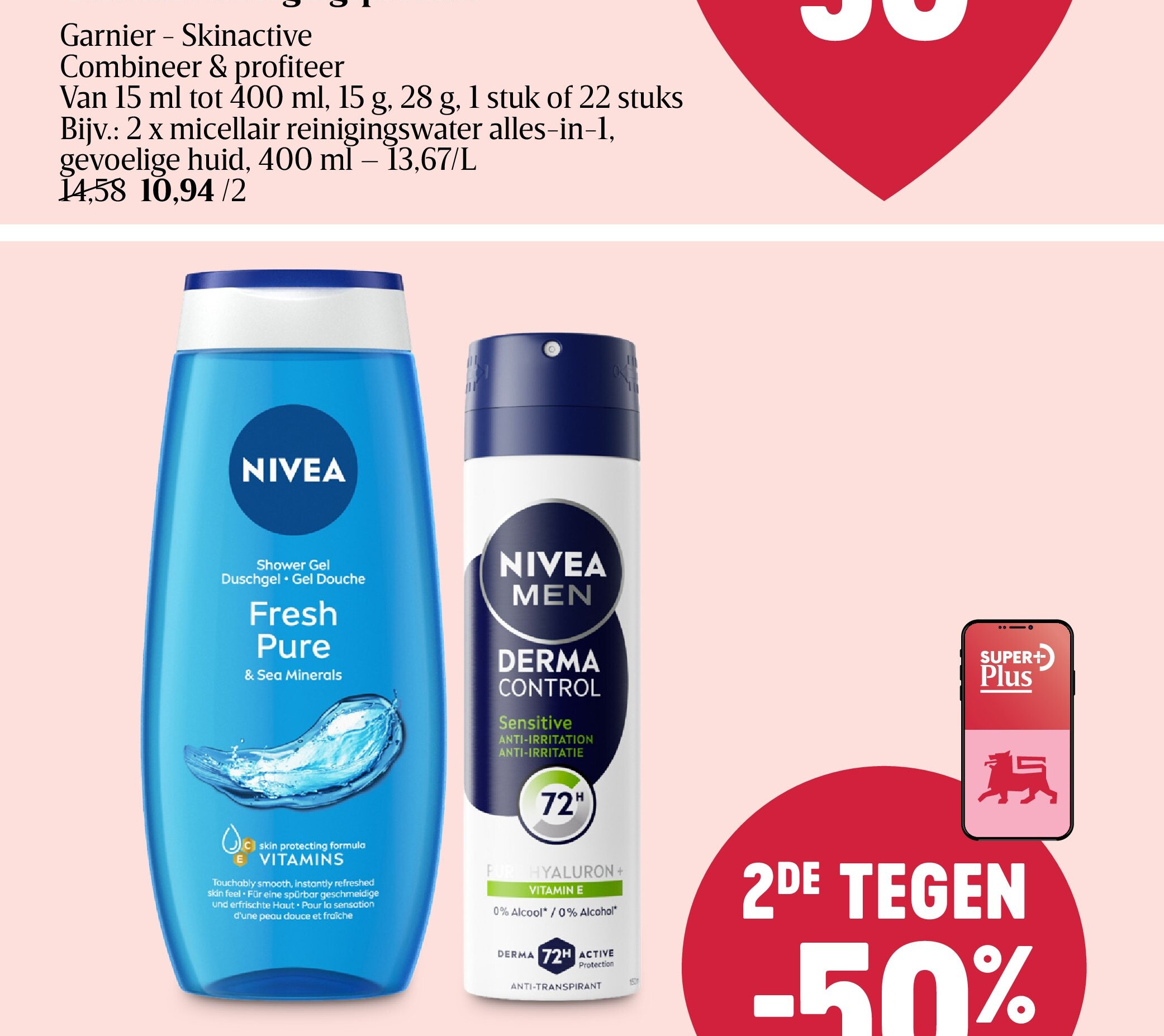 Deodorant, douchegel of haarverzorging