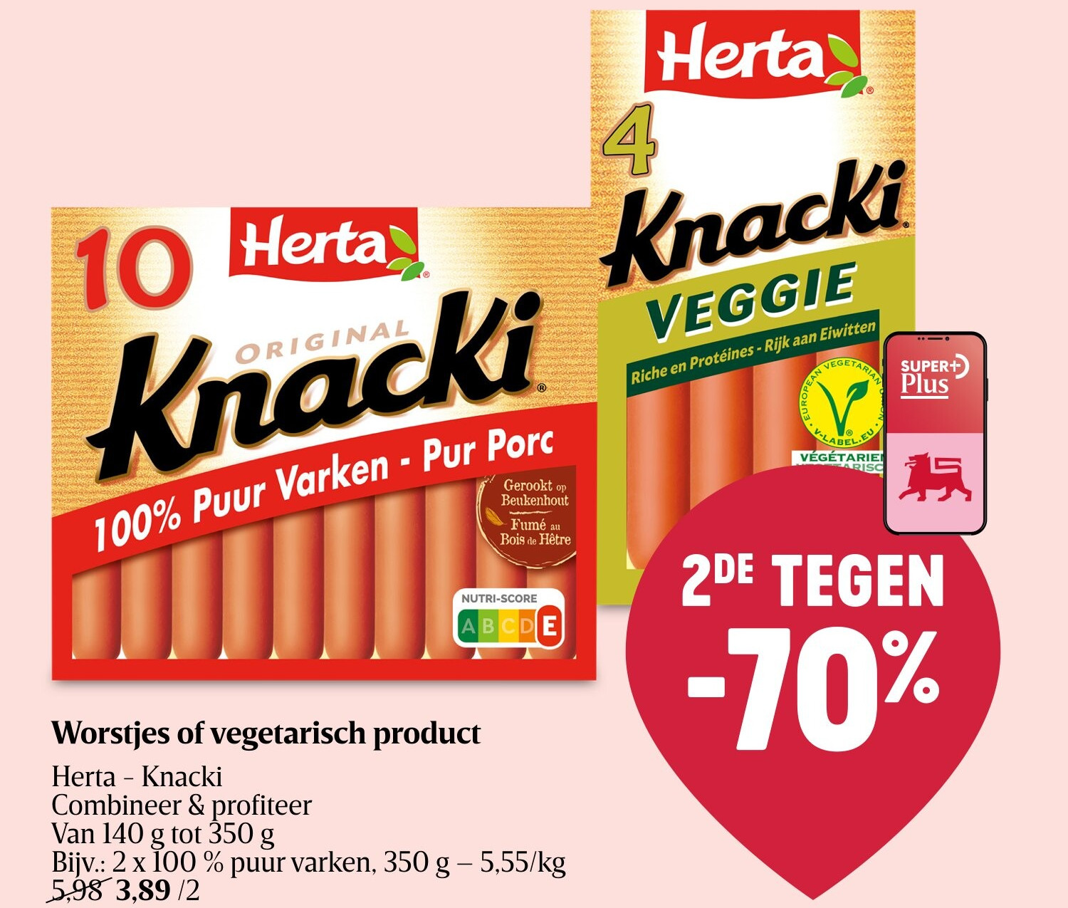 Worstjes of vegetarisch product