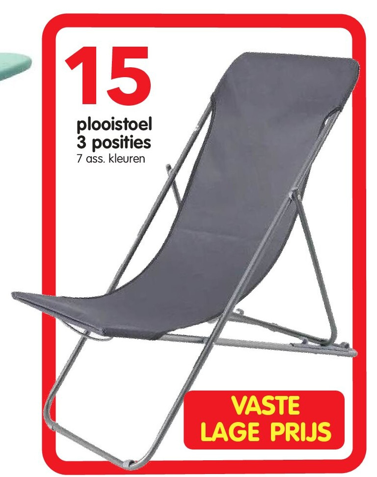 plooistoel 3 posities