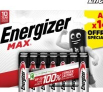 Lot de 14 piles Energizer Max