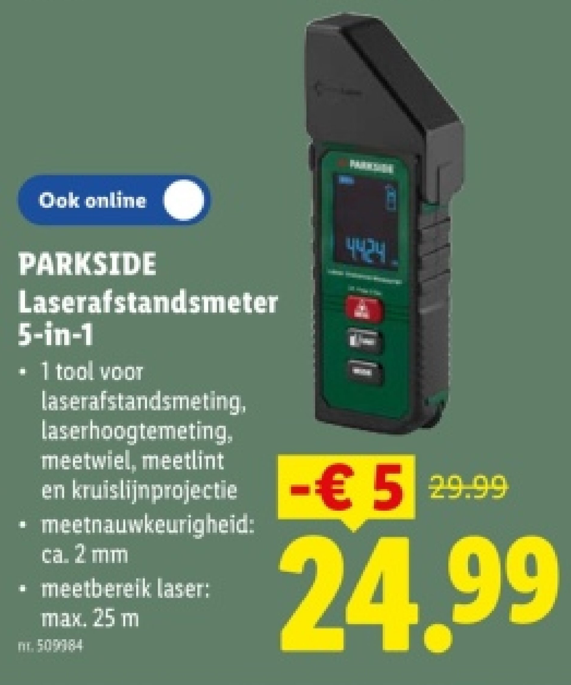 Laserafstandsmeter 5-in-1