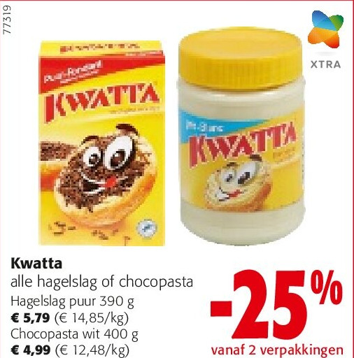 Kwatta Hagelslag puur 390 g