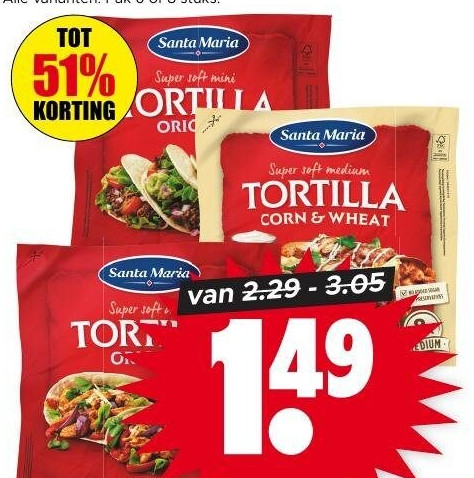 Santa Maria wraps