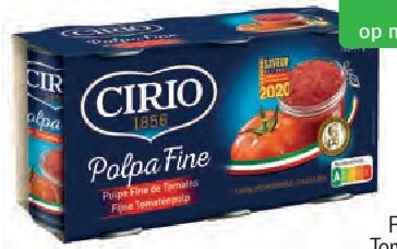 Cirio Fijne tomatenpulp of Tomatenpulp in blikjes 3x400g
