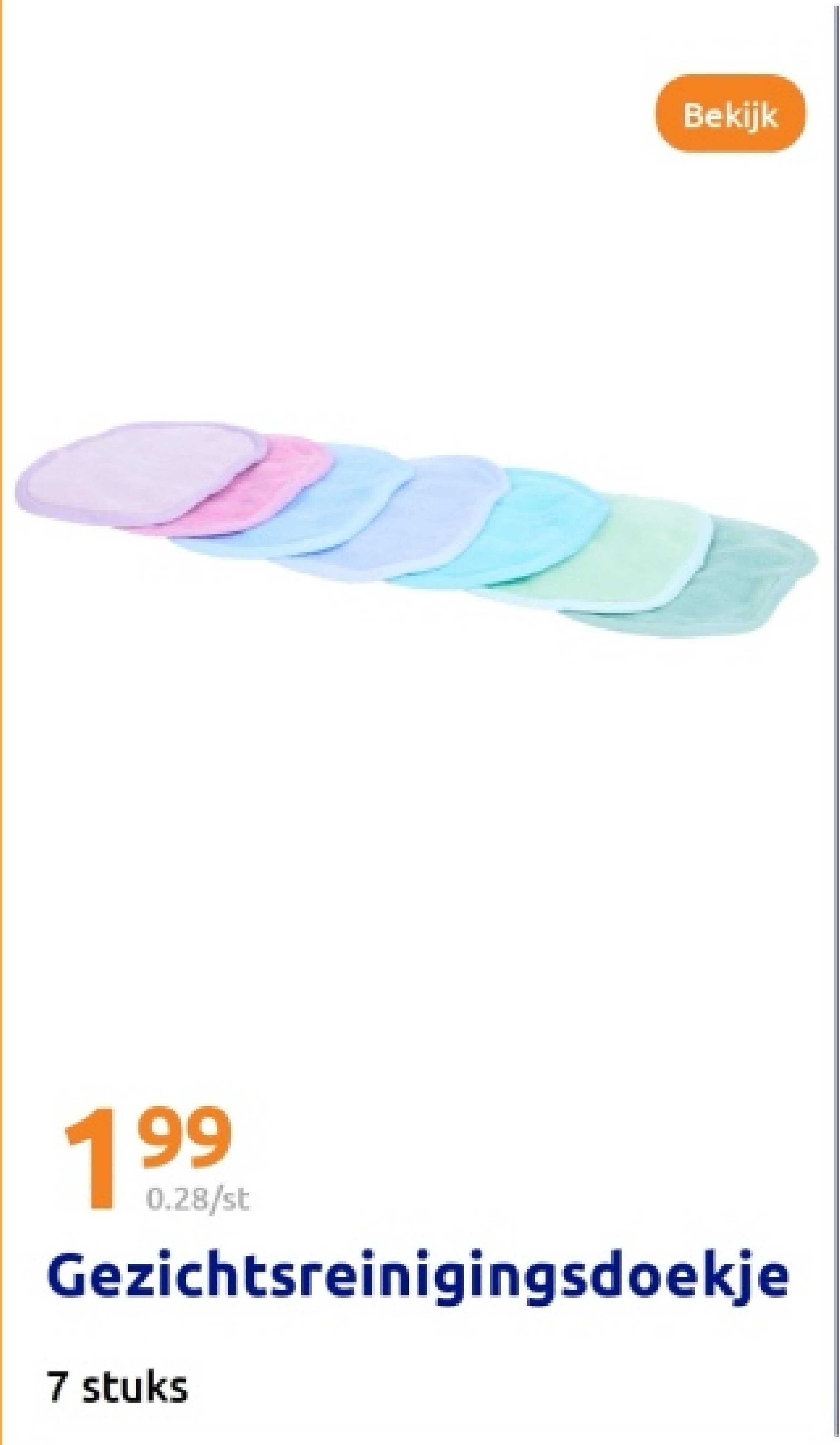 Gezichtsreinigingsdoekje