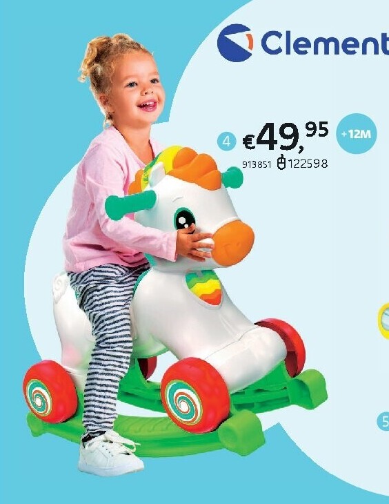 CLEMENTONI SCHOMMELPAARD 3-IN-1 ROCKY HET PAARDJE