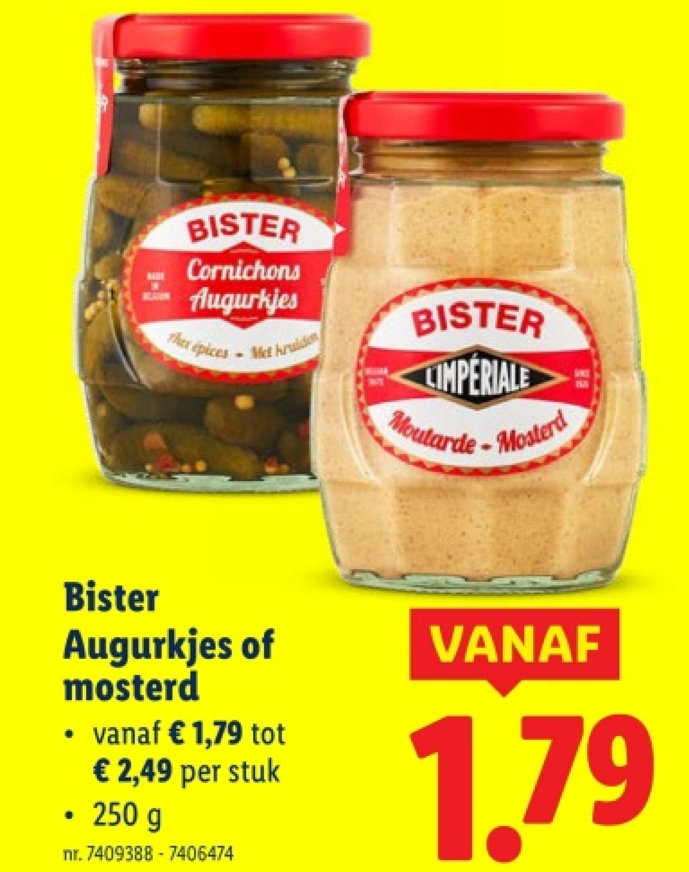 Augurkjes of mosterd