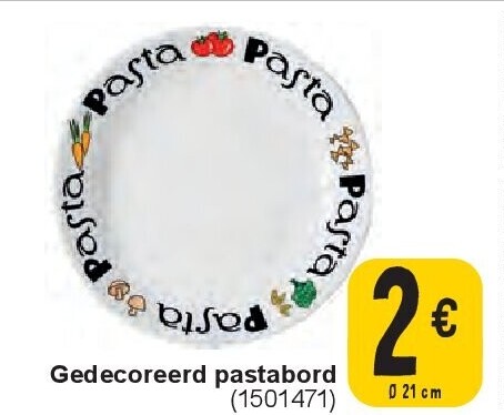 Gedecoreerd pastabord