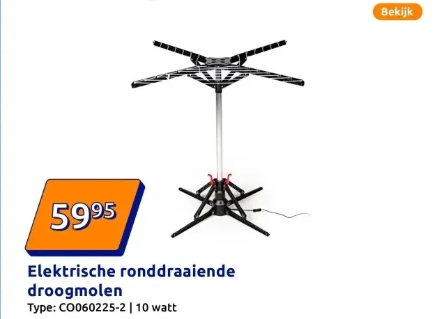 Elektrische ronddraaiende droogmolen