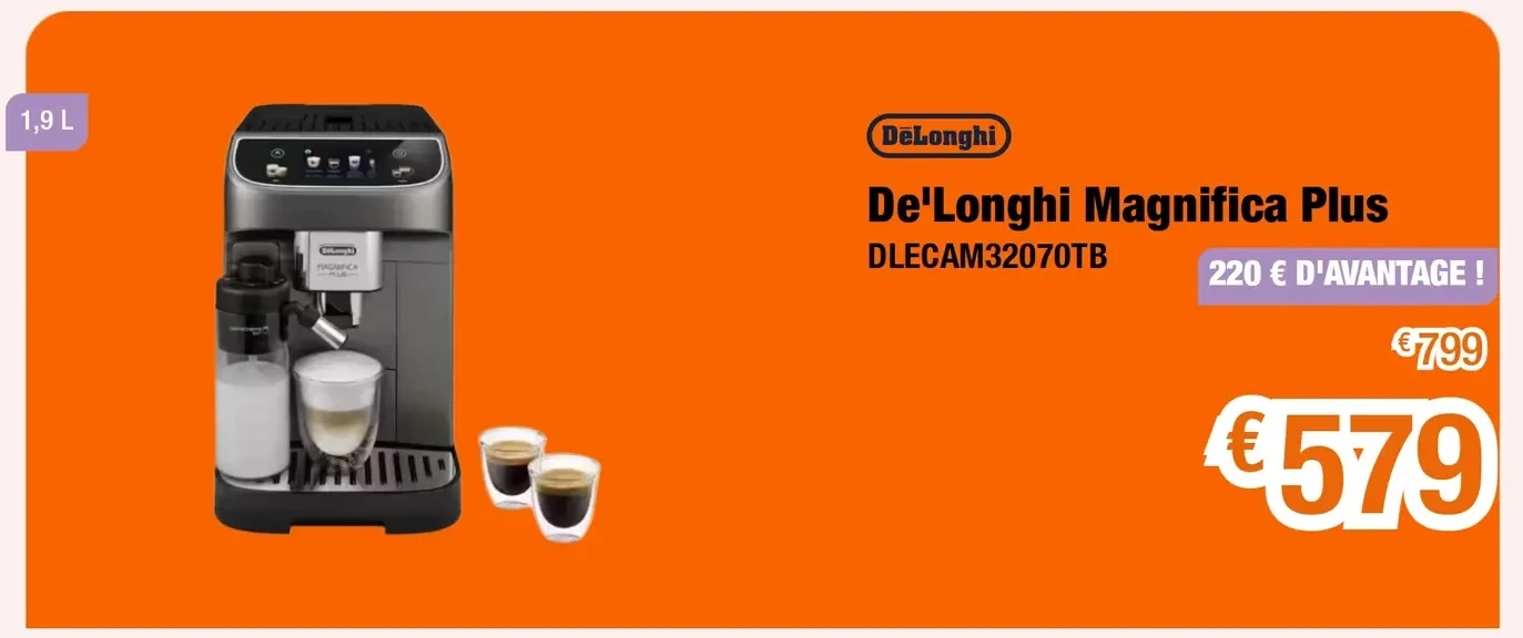 De'Longhi Magnifica Plus DLECAM32070TB