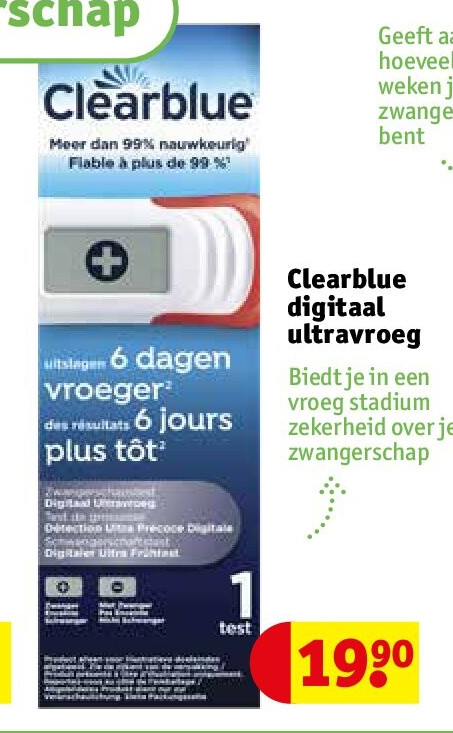 Clearblue digitaal ultravroeg