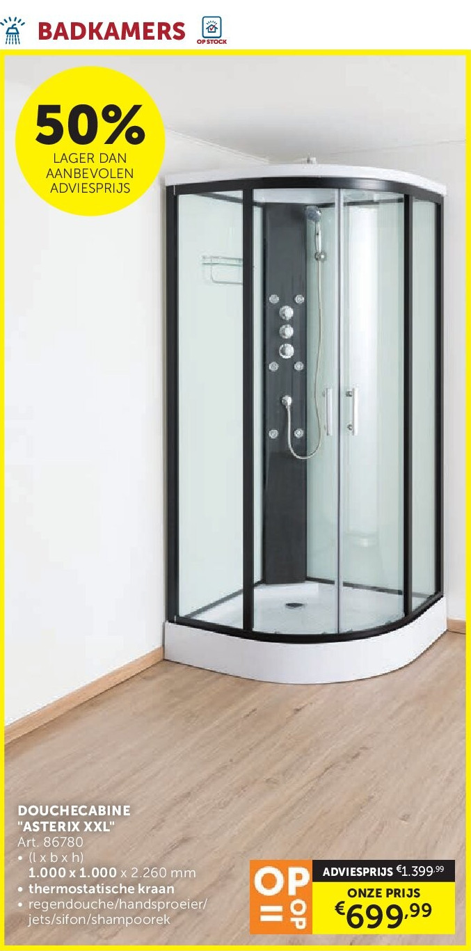 DOUCHECABINE "ASTERIX XXL"