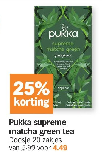 Pukka supreme matcha green tea